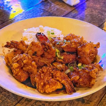 Rock Pepper Fire - Restaurant - Chef's signature shrimp dish - Asian Fusion Near Me - Flower Mound, Texas
