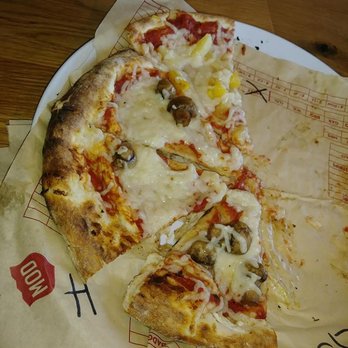 MOD Pizza - Vegan cheese with 1/2 roasted mushrooms and 1/2 pineapple, YUM! - Fast Food Near Me - Richland, Washington MOD Pizza - Vegan cheese with 1/2 roasted mushrooms and 1/2 pineapple, YUM! - Fast Food Near Me - Richland, Washington