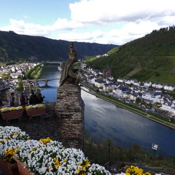 Reichsburg Cochem - View of Moselle River from Castle - Castles Near Me - Cochem, RP