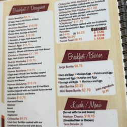 Rancho Grande Mexican Restaurant - Menu
