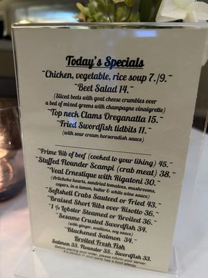 Menu photo 2 Villa Paul Restaurant Hampton Bays, NY