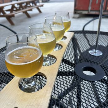 Lazarus Brewing - beer flight - Breweries Near Me - Austin, Texas