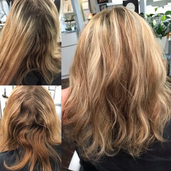 Nico Bella Salon - My hair before and after...Wendee-thank you! - Hair Salons Near Me - Camas, Washington