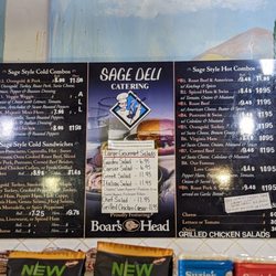 Sage Deli - Menu...just know that "hot" means microwaved
