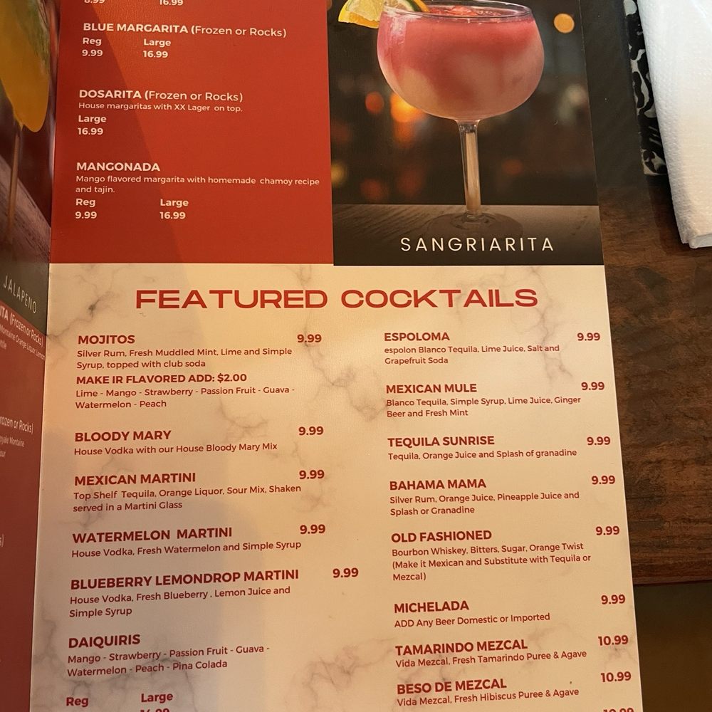 Pedro's - bar menu - Mexican Near Me - Flowood, Mississippi Pedro's - bar menu - Mexican Near Me - Flowood, Mississippi