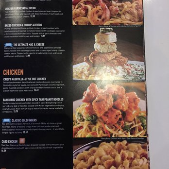 Dave & Buster's Orange - Menu - Pasta & Chicken - 12/26/17 - American Near Me - Orange, California Dave & Buster's Orange - Menu - Pasta & Chicken - 12/26/17 - American Near Me - Orange, California