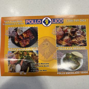 El Pollo Lico Restaurant - To go Menu - Mexican Near Me - Wilmington, California El Pollo Lico Restaurant - To go Menu - Mexican Near Me - Wilmington, California
