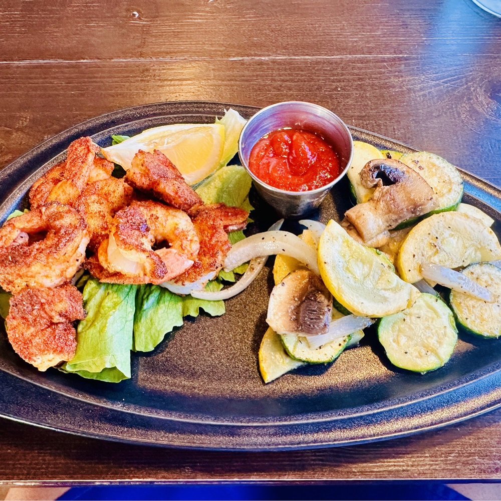 Blackened Argentinian Red Shrimp - really good! Blackened Argentinian Red Shrimp - really good!