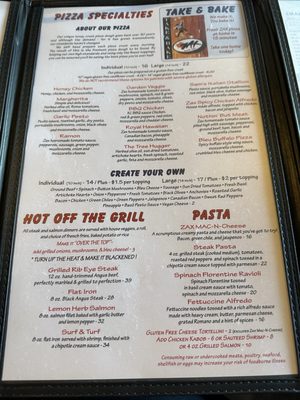 Menu photo 5 Zax Restaurant Moab, UT