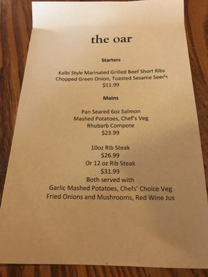 Menu photo 3 The Oar Gravenhurst, ON