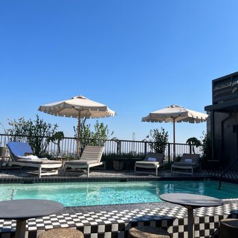 Cara Cara - View by the pool - New American Near Me - Los Angeles, California