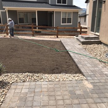 Midwest Landscape & Sprinkler - Paver patio, rock, sprinkler system, sod, trees installed for a client in Candelas, Arvada. - Landscaping Near Me Midwest Landscape & Sprinkler - Paver patio, rock, sprinkler system, sod, trees installed for a client in Candelas, Arvada. - Landscaping Near Me