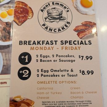 Aunt Emma's Pancakes - Pancakes Near Me - Chula Vista, California