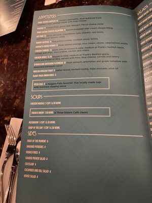 Menu photo 6 Three Sisters Cafe Niagara Falls, NY