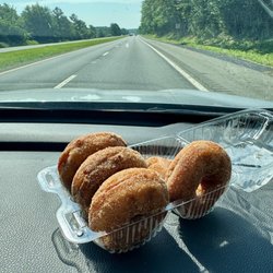 Hartland Farm and Orchard - Apple cider donuts. Couldn't wait to get home