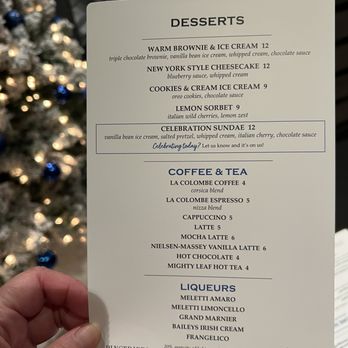 Pinstripes - Dessert menu - New American Near Me - Orlando, Florida