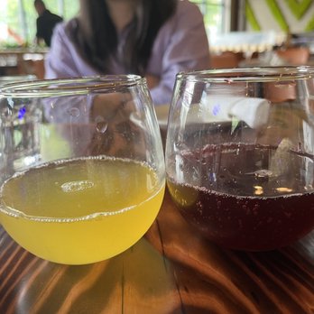 INCA Social - Pineapple mimosa and CHICHA MORADA mimosa (my favorite!) - Peruvian Near Me - Vienna, Virginia