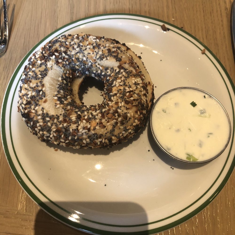 Everything bagel. Everything bagel.