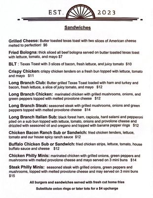Menu photo 7 Long Branch Saloon & Grill Newport, TN Menu photo 7 Long Branch Saloon & Grill Newport, TN