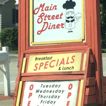 Main Street Diner - a sign for breakfast specials - Diners Near Me - Saint Peters, Missouri