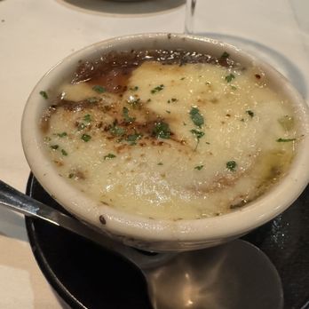 Morton's The Steakhouse - Cup of French Onion Soup Gratinée - Steakhouses Near Me - St. Louis, Missouri Morton's The Steakhouse - Cup of French Onion Soup Gratinée - Steakhouses Near Me - St. Louis, Missouri