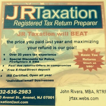 JR Taxation - Tax Services Near Me - Avenel, New Jersey JR Taxation - Tax Services Near Me - Avenel, New Jersey