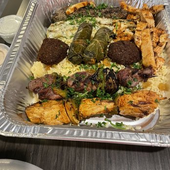 Flaming Kabob - The rest of the "Flaming Kabob's Combo for 2." A little bit of everything. - Mediterranean Near Me - Mesa, Arizona