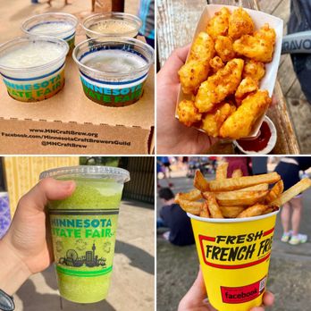 Minnesota State Fair - Beer flight 4/5; cheese curds 5/5; fries 5/5; mint lemonade 4/5 - Festivals Near Me - Saint Paul, Minnesota Minnesota State Fair - Beer flight 4/5; cheese curds 5/5; fries 5/5; mint lemonade 4/5 - Festivals Near Me - Saint Paul, Minnesota