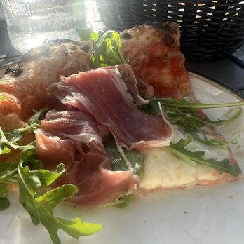 Doppio Zero Campbell - Margherita pizza with added prosciutto +5 and arugula +2 - Italian Near Me - Campbell, California