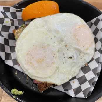 McKinley Creekside Cafe - Avocado toast with two eggs and pickled onions. (Eggs and onion are extra charge) - Cafes Near Me - Denali, Alaska