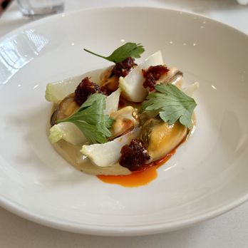 Illata - Marinated Mussels (hakurei turnips, miso, chili oil) - American Near Me - Philadelphia, Pennsylvania