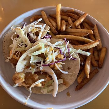 Mex 1 Coastal Cantina - 2 Bangin Shrimp Tacos and Seasoned Fries!! - Mexican Near Me - Charleston, South Carolina Mex 1 Coastal Cantina - 2 Bangin Shrimp Tacos and Seasoned Fries!! - Mexican Near Me - Charleston, South Carolina