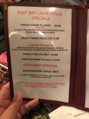 Menu photo 8 East Bay Crab House Navarre, FL Menu photo 8 East Bay Crab House Navarre, FL