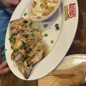 Logan's Roadhouse - Shrimp Stacked Trout - American Near Me - Buda, Texas
