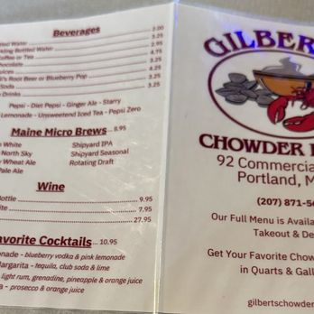 Gilbert's Chowder House - Seafood Near Me - Portland, Maine