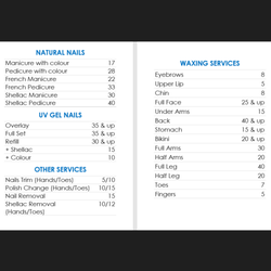 Lucy Nails - 2023 Pricing