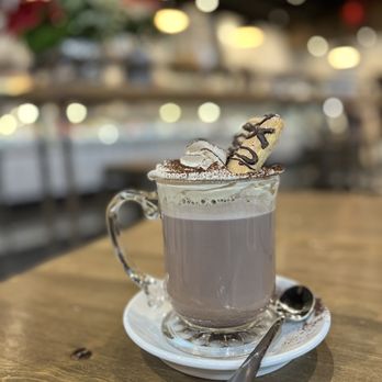 Amato Gelato Cafe - Tiramisu hot chocolate for #yycchocolatefest - Ice Cream & Frozen Yogurt Near Me - Calgary, Alberta Amato Gelato Cafe - Tiramisu hot chocolate for #yycchocolatefest - Ice Cream & Frozen Yogurt Near Me - Calgary, Alberta
