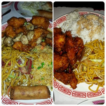 Green Jade Restaurant - Sesame chicken combo I add mushrooms and a general chicken combo - Cantonese Near Me - Carmichael, California