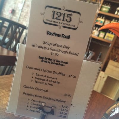 Menu photo 2 1215 Wine Bar & Coffee Lab Cincinnati, OH