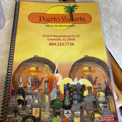 Puerto Vallarta Mexican Restaurant - The menu cover