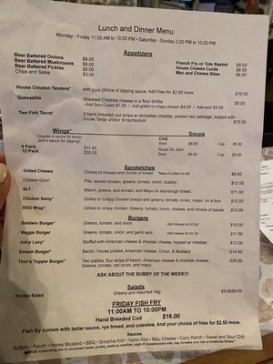 Menu photo 1 Baldwin Street Grille Madison, WI Menu photo 1 Baldwin Street Grille Madison, WI
