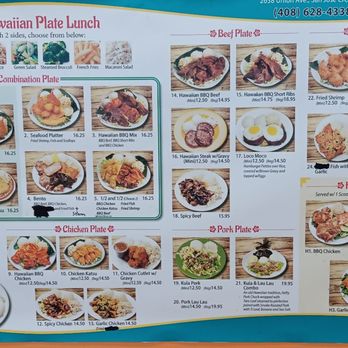 Best Hawaiian BBQ - Menu, left side - Barbeque Near Me - San Jose, California Best Hawaiian BBQ - Menu, left side - Barbeque Near Me - San Jose, California