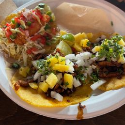Al Pastor and Fish Taco Al Pastor and Fish Taco