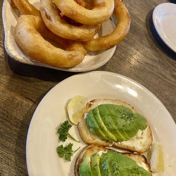 Red Rock Brewery - Onion Rings and Avocado Toast Bites. - American Near Me - Park City, Utah