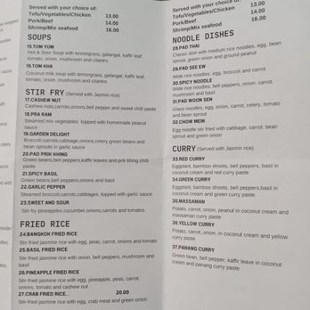 Thai Food House - Menu page 3 - Thai Near Me - Winston, Oregon