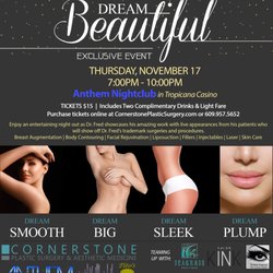 Cornerstone Plastic Surgery & Aesthetic Medicine - All event proceeds will be donated to the Women's Center of Atlantic County. Thursday, Nov 17th 2016