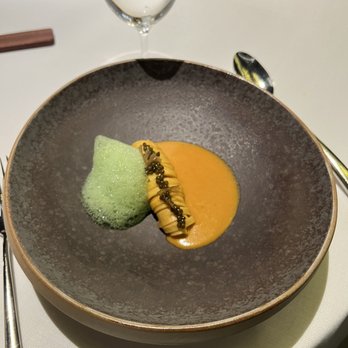 Cocina Hermanos Torres - Uni pasta with seafood foam - Spanish Near Me - Barcelona, B Cocina Hermanos Torres - Uni pasta with seafood foam - Spanish Near Me - Barcelona, B