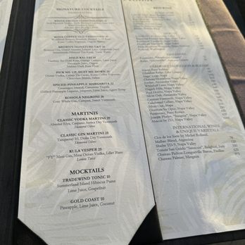 Brown's Beach House - Drink menu! - Hawaiian Near Me - Kohala Coast, Hawaii
