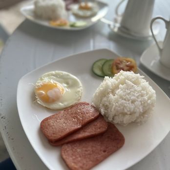 Blue Ocean Bohol Beachfront Resort - Silog for breakfast - included in our lodging rate - Hotels Near Me - Panglao, BOH