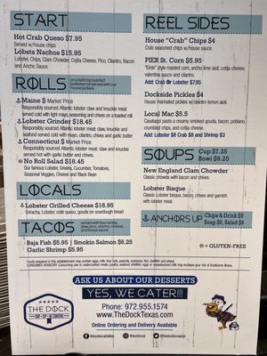 Menu photo 1 Dock Local Dallas, TX